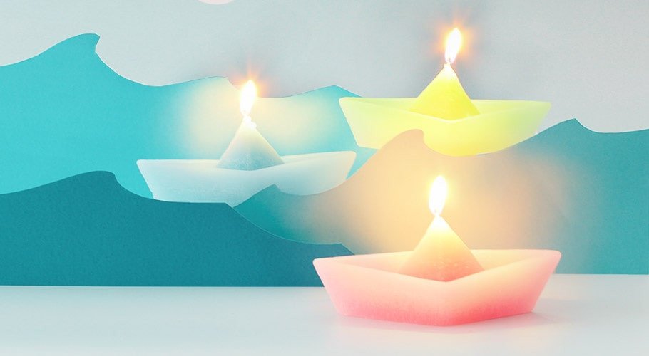Moldes para hacer velas flotantes