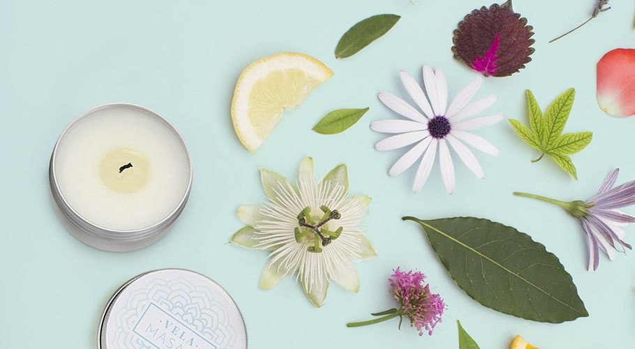 Fragancias cosméticas para velas de masaje