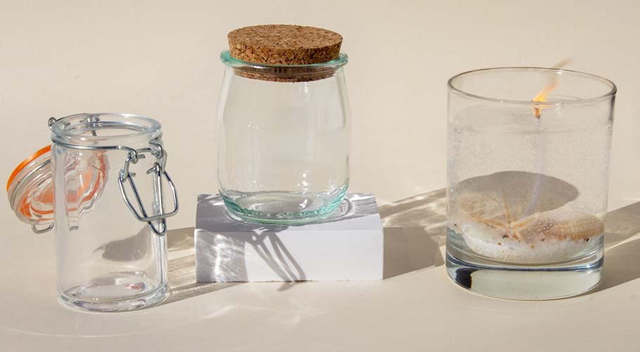 Recipientes y vasitos para velas de gel