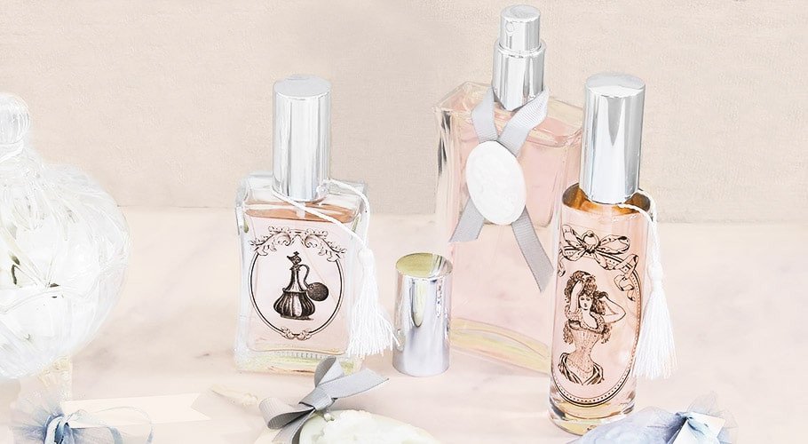 Materiales para decorar botellas de perfume