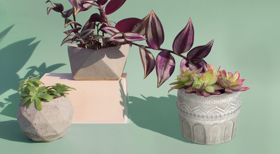 Moldes para macetas de cemento