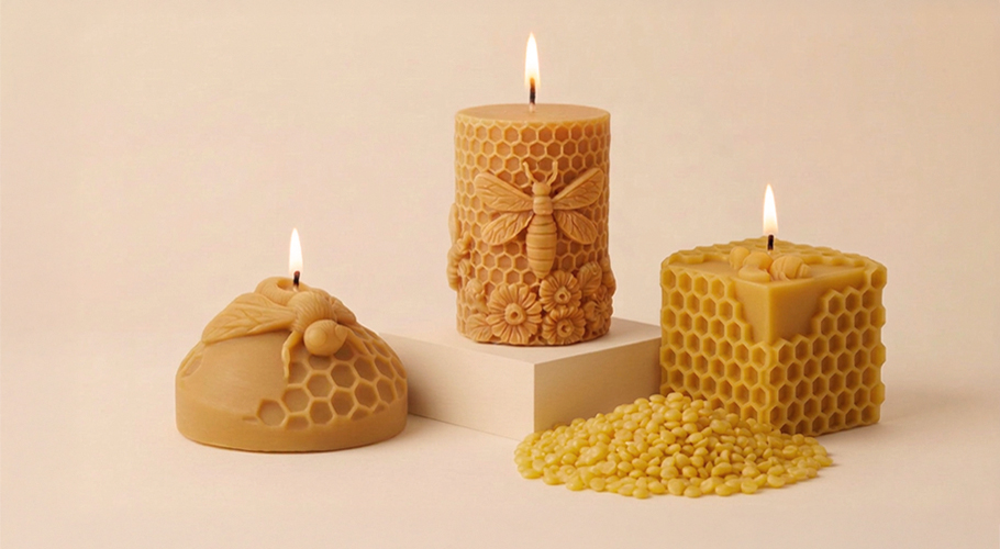 Moldes para hacer velas de cera de Abeja