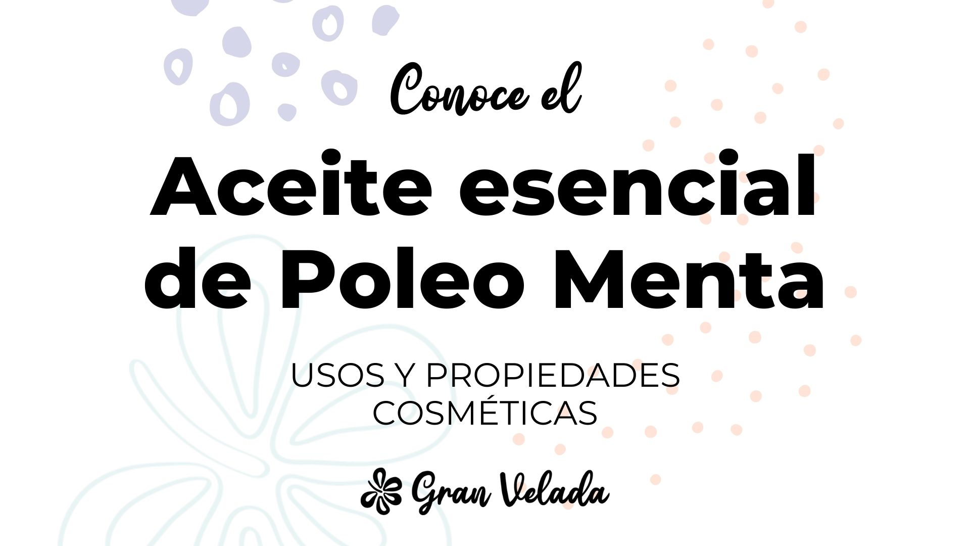 Aceite esencial de poleo menta