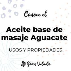 Base para aceite de masaje aguacate