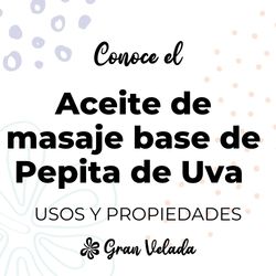 Base para aceite de masaje pepita de uva