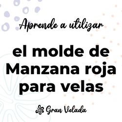 Molde de manzana para velas