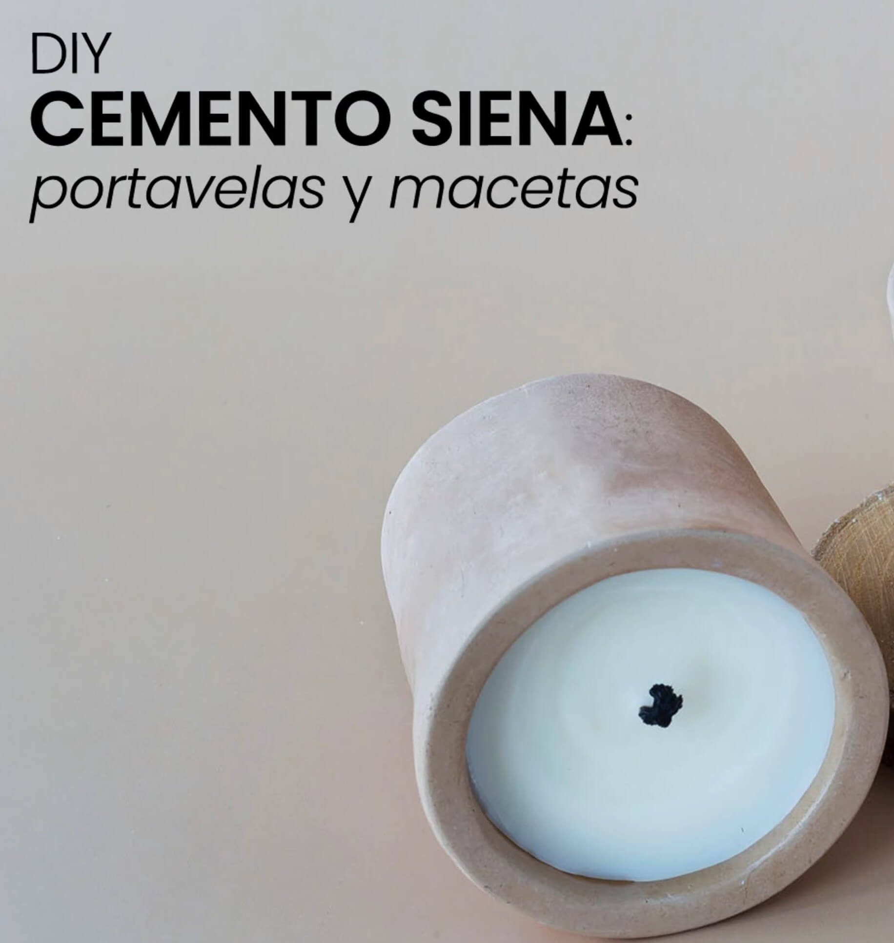 Cemento para figuras color siena