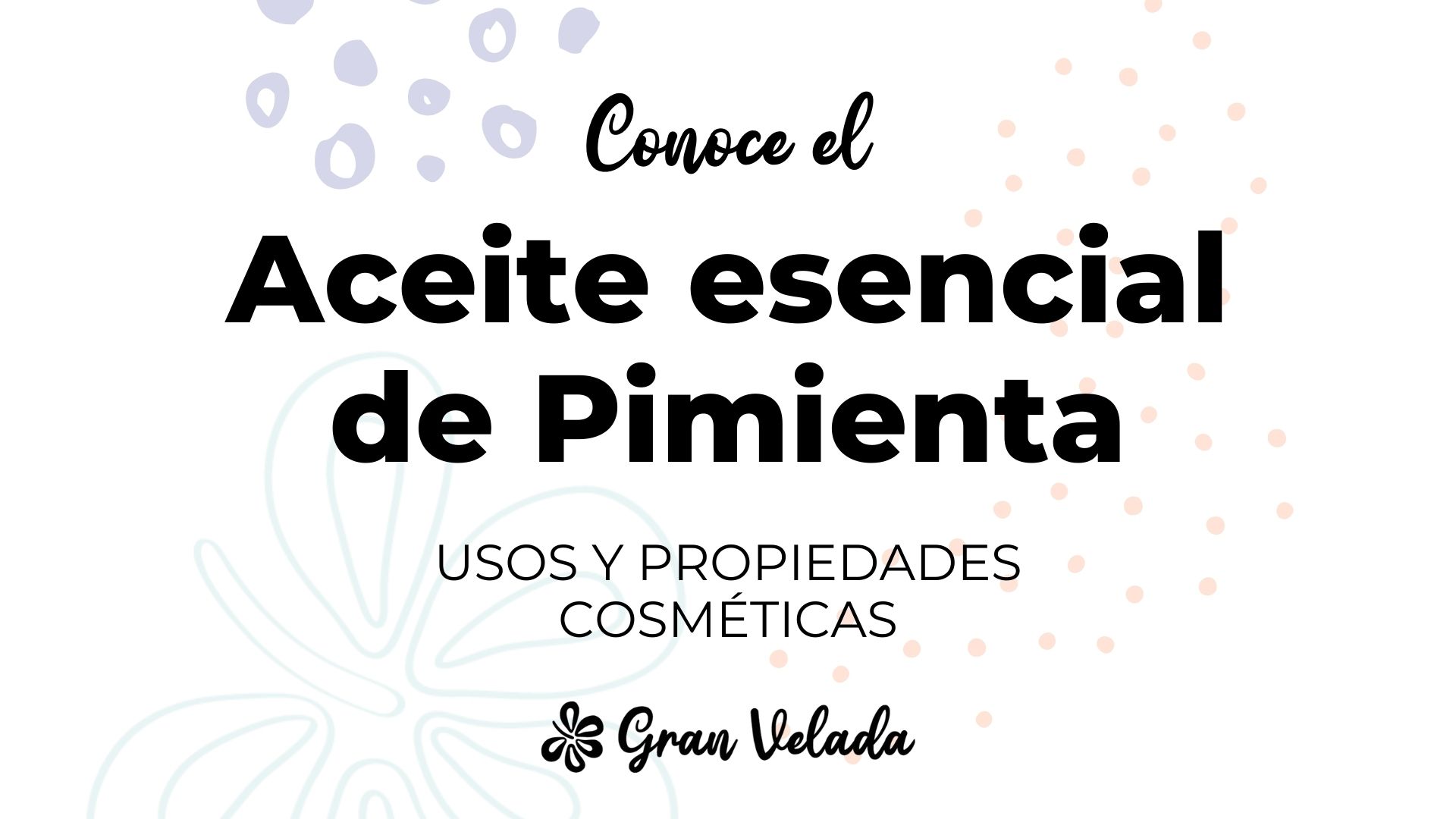 Aceite esencial de pimienta