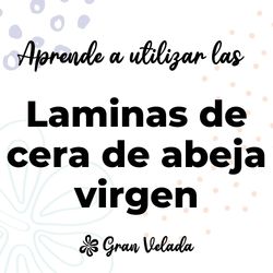 Laminas de cera de abeja virgen